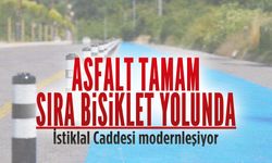 İstiklal Caddesi’nde bisiklet yolu çalışması sürüyor