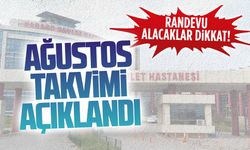 Karasu Devlet Hastanesi’nde Ağustos takvimi açıklandı