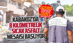 Kabakoz’da 8 kilometrelik sıcak asfalt mesaisi başlıyor
