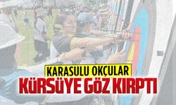 Karasulu okçular kürsüye göz kırptı