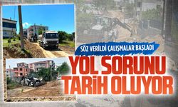 Kuzuluk Mahallesi'nde beton yol çalışmaları başladı