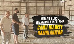 Müftü Çobanoğlu, Kur'an Kursu inşaatını inceledi