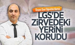 Özşen Özel Öğretim Kursu LGS'de zirvedeki yerini korudu