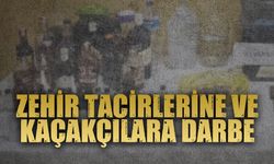 Jandarmadan uyuşturucu ve sahte içki operasyonu