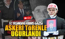 Kıbrıs Gazisi Sevinç, askeri törenle son yolculuğuna uğurlandı