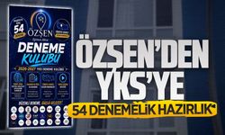 Özşen’den YKS’ye 54 denemelik hazırlık