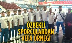 Özbek sporculara Karasu’da sıcak karşılama