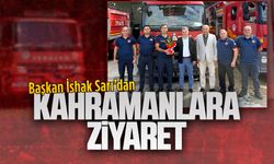 Başkan Sarı’dan itfaiye ekiplerine ziyaret