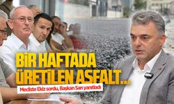 İshak Sarı: Bir haftada 3 bin tonun üzerinde asfalt ürettik