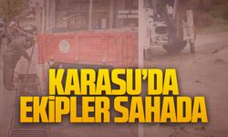 Başkan Sarı: Tüm ekiplerimizle sahadayız