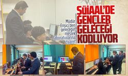 Müdür Enşici, ŞÜİAAL’de yapay zeka ve robotik kodlama sınıfını ziyaret etti