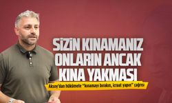 Murat Ali Aksoy, hükümete “kınamayı bırakın, icraat yapın” çağrısında bulundu