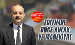 Saadet Partili Mustafa Koçman basın açıklamasında bulundu