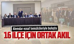 Alemdar, esnaf temsilcileriyle bir araya geldi