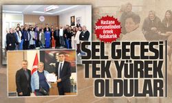 Karasu Devlet Hastanesi’nde sel mesaisine teşekkür