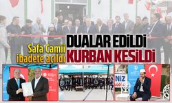 Açılışı gerçekleşen Safa Camii’nde ilk Cuma namazı kılındı
