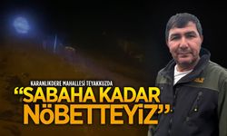 Karanlıkdere Mahallesi’nde sel tehlikesine karşı gece nöbeti