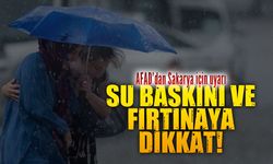 Karasu’da 5 gün boyunca yağış ve fırtına bekleniyor