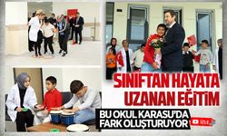 Karasu’da fark oluşturan okulda sınıftan hayata uzanan eğitim