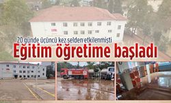Selden etkilenen okulda eğitim yeniden başladı