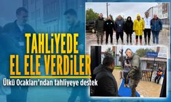 Karasu Ülkü Ocakları’ndan tahliyeye gönüllü destek