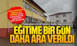 Sakarya’da eğitime bir gün daha ara verildi