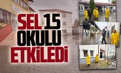 Karasu’da sel 15 okulu etkiledi