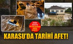 Karasu’da tarihi afet