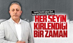 Saadet Partili Şaban Özel basın açıklamasında bulundu