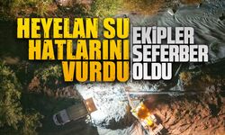 SASKİ, heyelanların zarar verdiği su hatlarını onarıyor