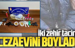 İki zehir taciri cezaevini boyladı