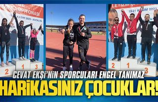 Cevat Ekşi’nin sporcularından özel başarı