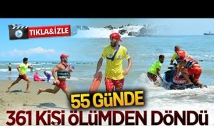 361 kişi ölümden döndü