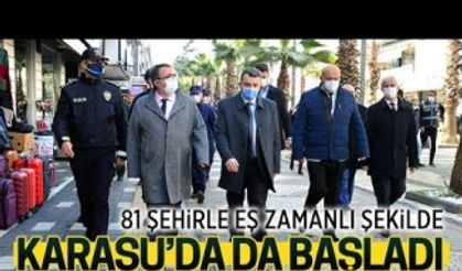 81 şehirle eş zamanlı Karasu’da da başladı