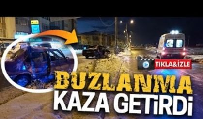 Buzlanma beraberinde kazayı getirdi