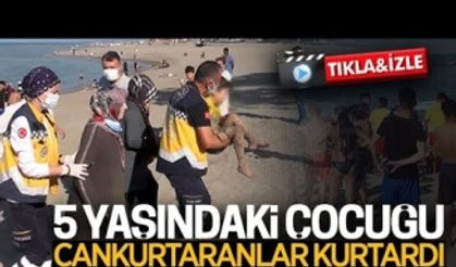 Cankurtaranlar, 5 yaşındaki çocuğu boğulmaktan kurtardı