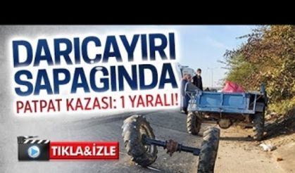 Darıçayırı sapağında patpat kazası