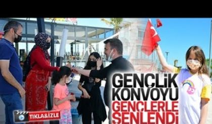 Gençlik konvoyu, gençlerle şenlendi