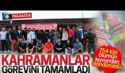 Kahramanlar görevini tamamladı