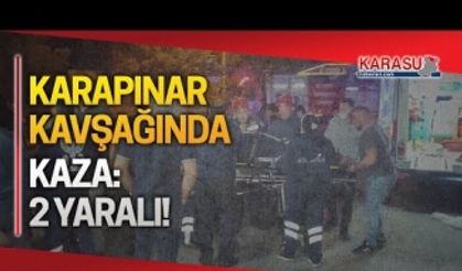 Karasu-Adapazarı yolunda kaza: 2 yaralı!