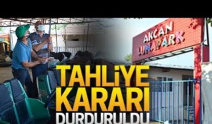 Lunapark ve sosyete pazarı için tahliye talebi durduruldu