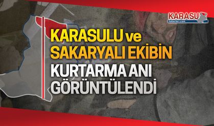 Karasu ve Sakarya ekibinin canlı kurtarma anları