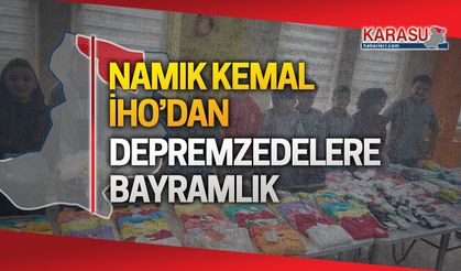 Karasu Namık Kemal İHO öğrencilerinden bayramlık