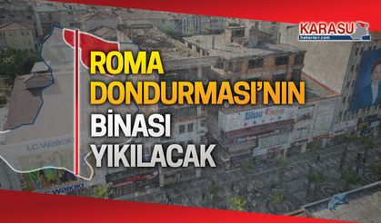 Roma Dondurması'nın binası yıkılıyor