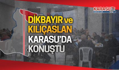 Ümit Dikbayır ve Selçuk Kılıçaslan Karasu'da konuştu