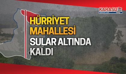 Hürriyet Mahallesi sular altında