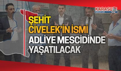 Şehit Ömer Faruk Civelek'in ismi adliyede yaşatılacak