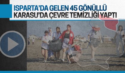 45 gönüllü öğrenciden çevre temizliği vurgusu