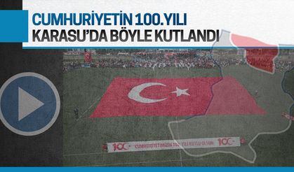 Cumhuriyet Bayramı'nın 100.yılı Karasu'da kutlandı