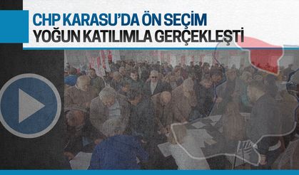 CHP, Karasu’da yoğun katılımla ön seçimini gerçekleştirdi